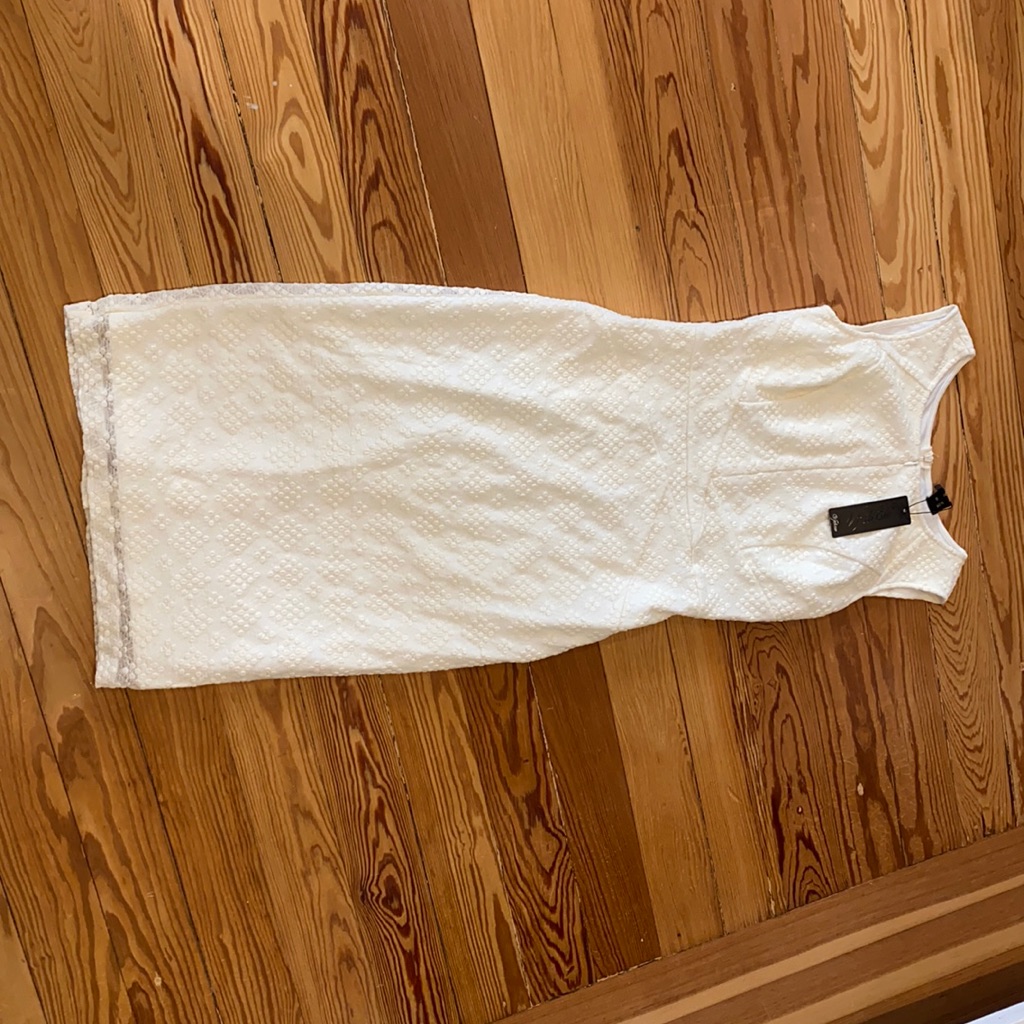 Off White Pattern Dress